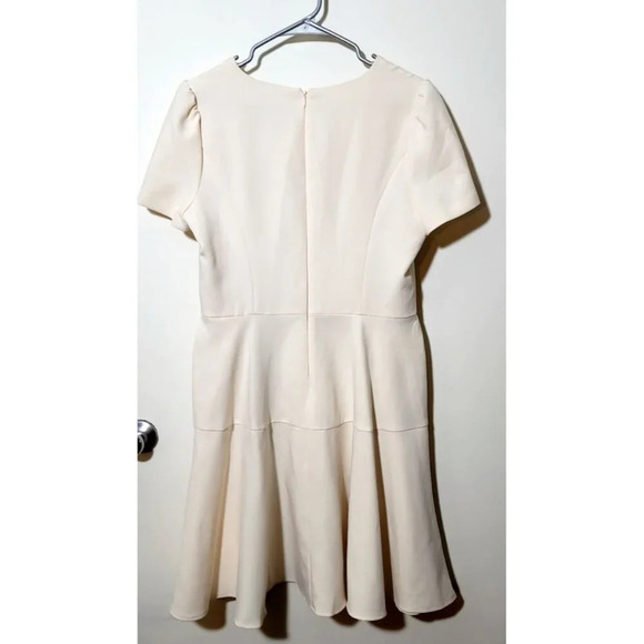 Gal Meets Glam Dress Sz 12 Ivory Midi Classic Modest Femme Romantic Chic Retro - Picture 2 of 12